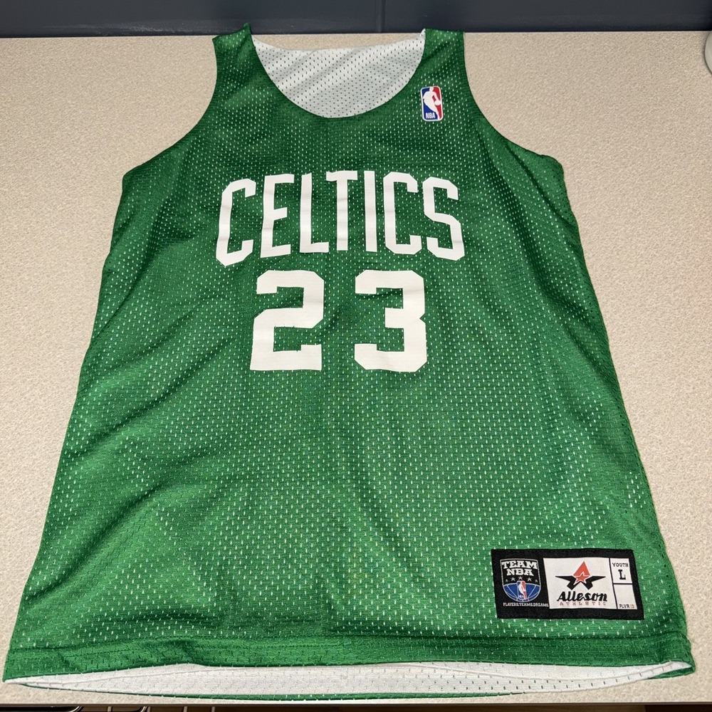 Boston Celtics NBA Reversible Jersey Green White Kids Youth Large #23‎